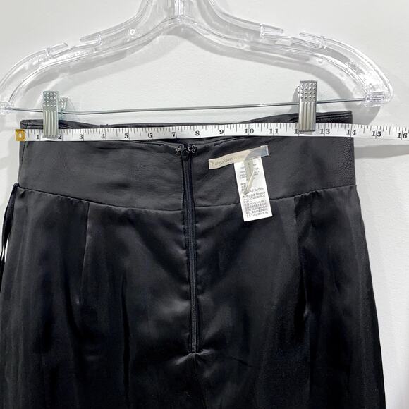 Black Leather Skirt Knee Length Size 6 Petite - Picture 12 of 12